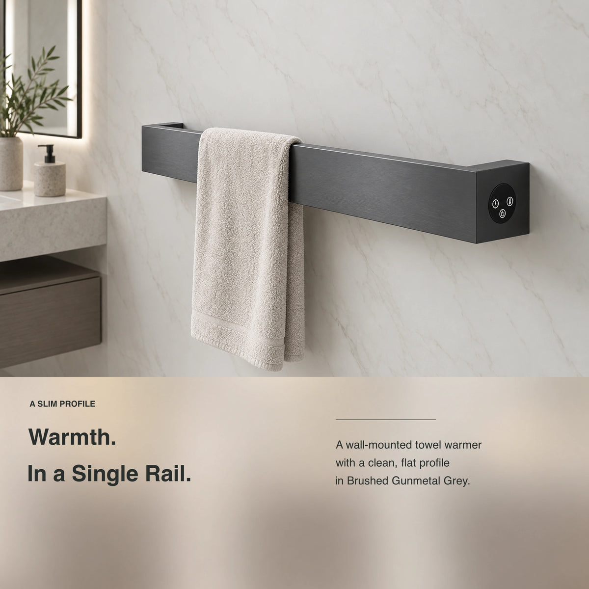 Inyouths Graphene smart heated towel rack main product view