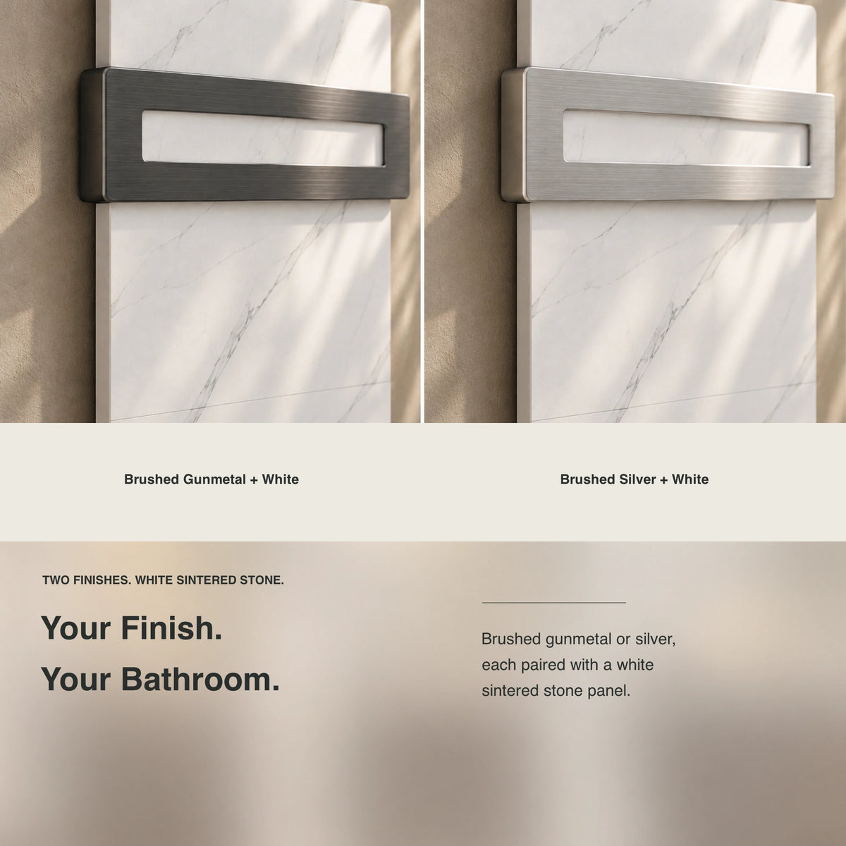 Inyouths TALORA Heated Towel Rack finish color options