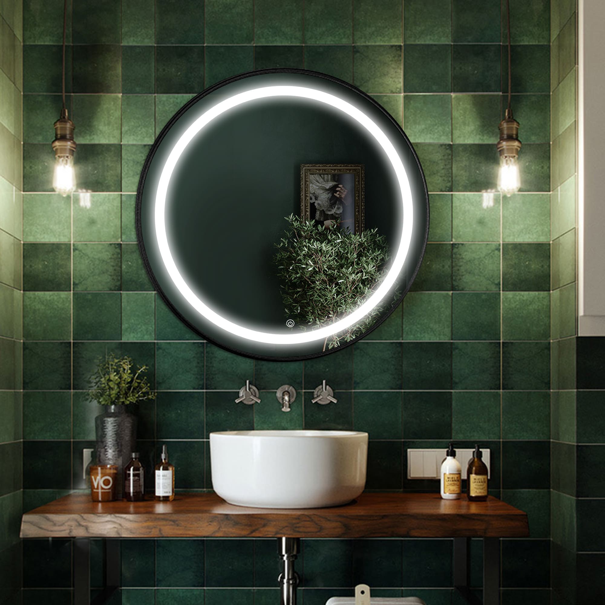 Capella Custom Round LED Mirror Bathroom