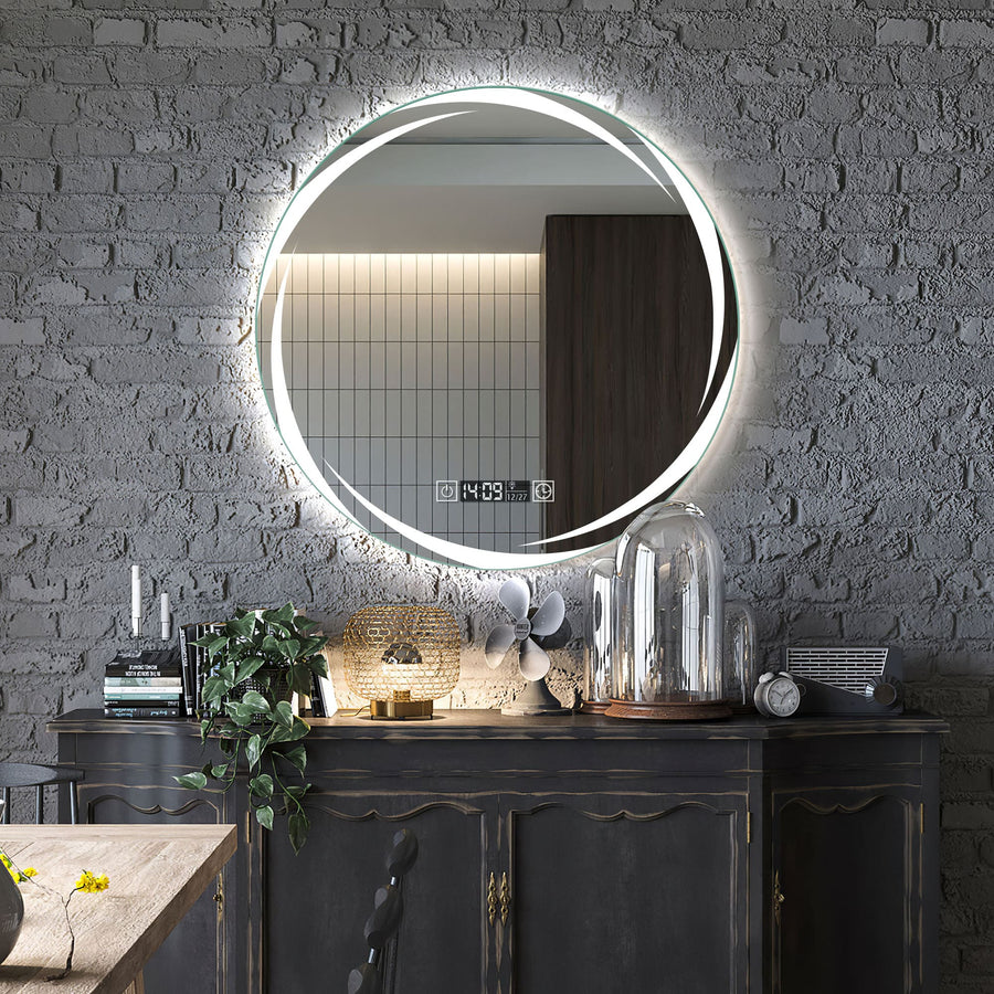 Orion Round Custom LED Mirror Large Vanity Mirror Inyouths